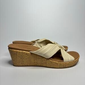 Skechers Cali Beverlee Sail Twist Wedge Heeled Sandal Natural